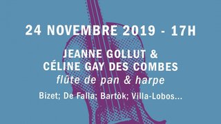 Jeanne Gollut & Céline Gay Des Combes | 24 novembre | 17h | Galerie du Boléro