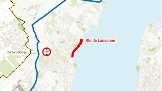 Mise en sens unique de la route de Lausanne dès le 22 août (durée estimée à un an)